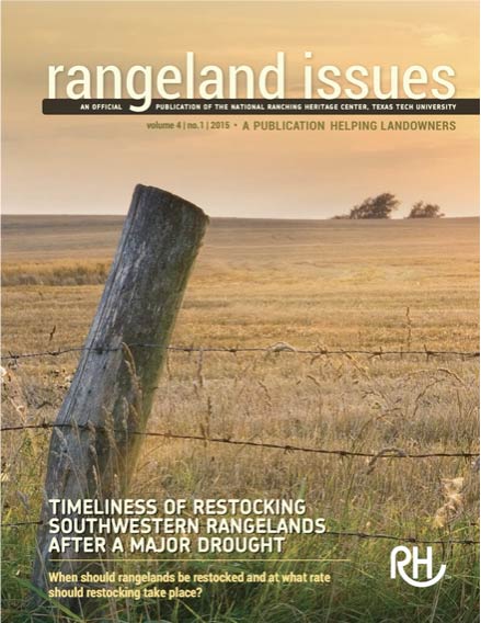2015 Rangeland Issues