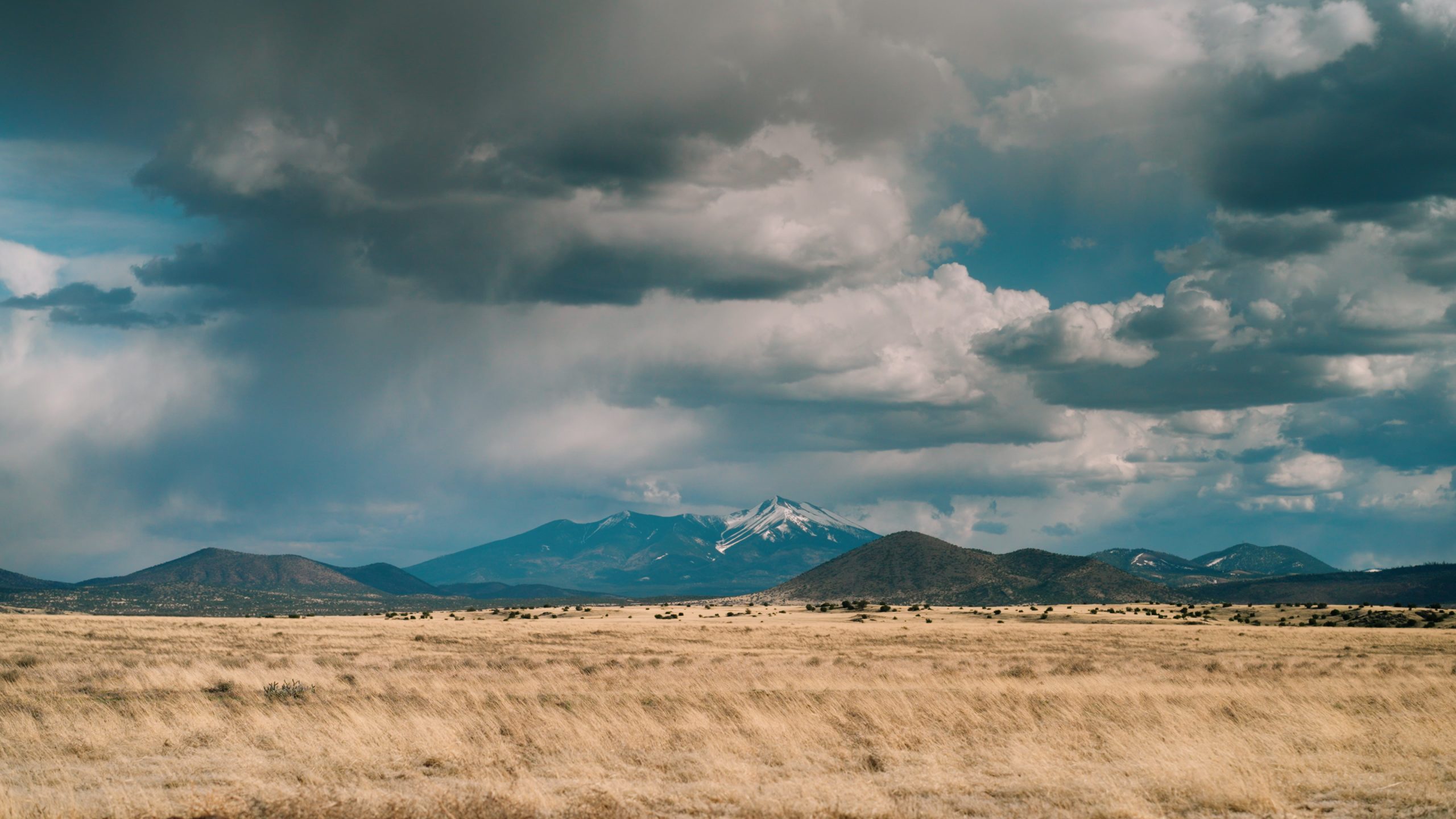 Bar T Bar Ranches Arizona landscape showing a large desert prairie and mountains in the background.