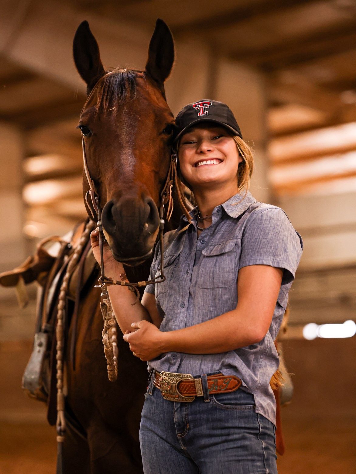 A girl and her horse.