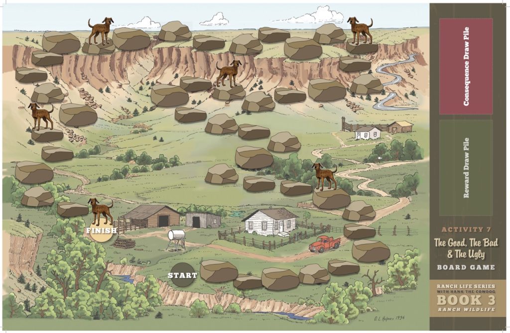 Activity 7: The Good, the Bad and the Ugly Board Game. Ranch Life Learning Series Book 3, Ranch Willdife.